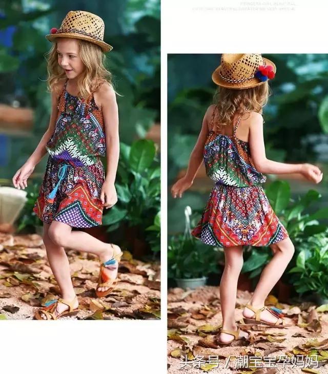 叠穿吊带裙波西米亚风,度假风波西米亚吊带裙