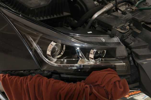 18科鲁兹大灯改装案例,雪佛兰18款科鲁兹改装led矩阵大灯