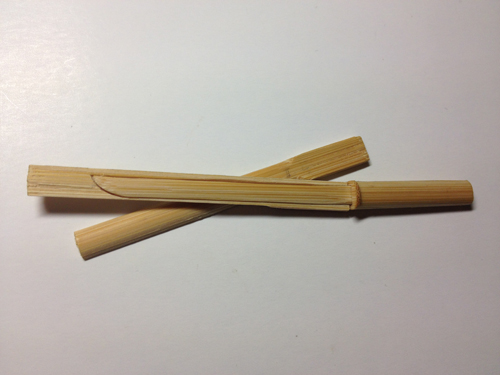 竹筷子制作迷你武士刀,用一次性筷子做武士刀