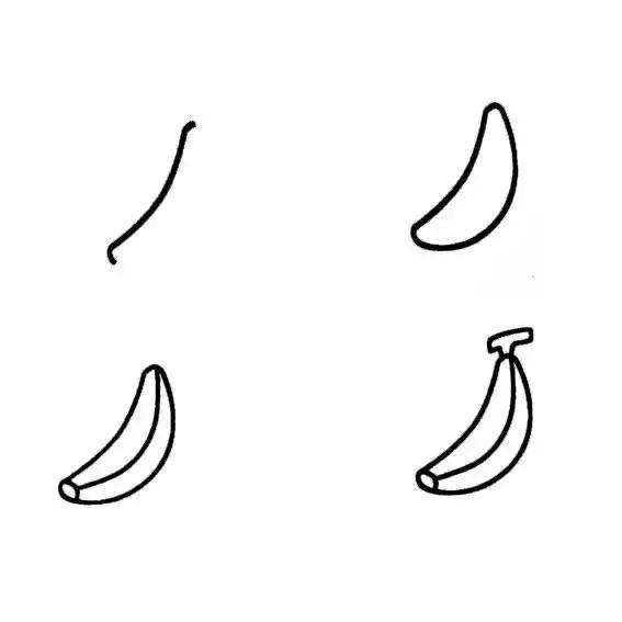 简笔画儿童3-6岁简单入门水果图解,水果和水果切面简笔画