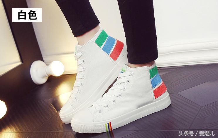 不输大牌的女板鞋好看百搭,好看又少女心高帮板鞋