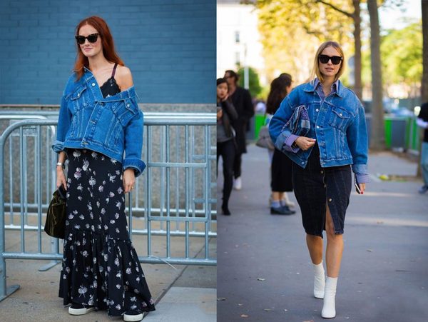 张翰热巴娜扎红裙撞衫,撞衫牛仔外套