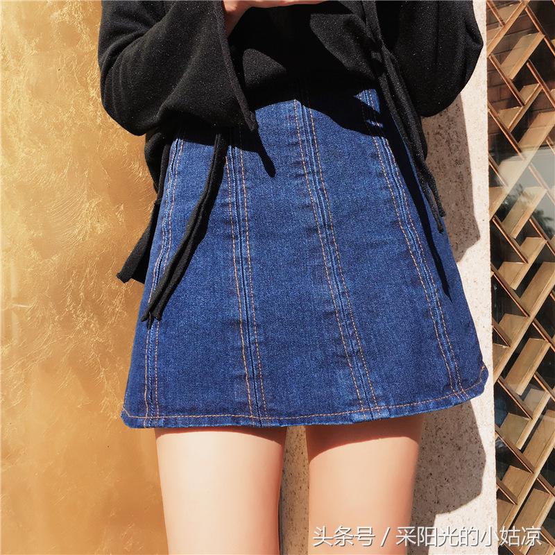 穿上牛仔半身裙，5招瞬间变身时髦文艺气质