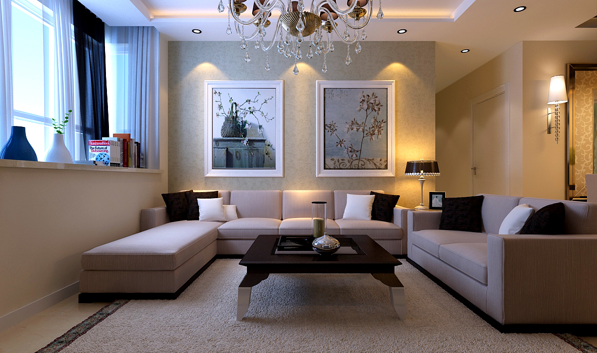 济南文华园130平旧房翻新简欧风格装修设计