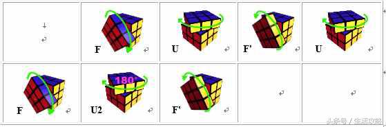 三阶魔方第三层公式图解,4x4魔方新手入门公式图解