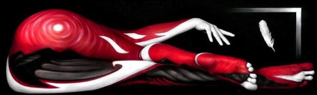 艺术家用自然物制作的作品图片,艺术家用自然的图案变成图谱