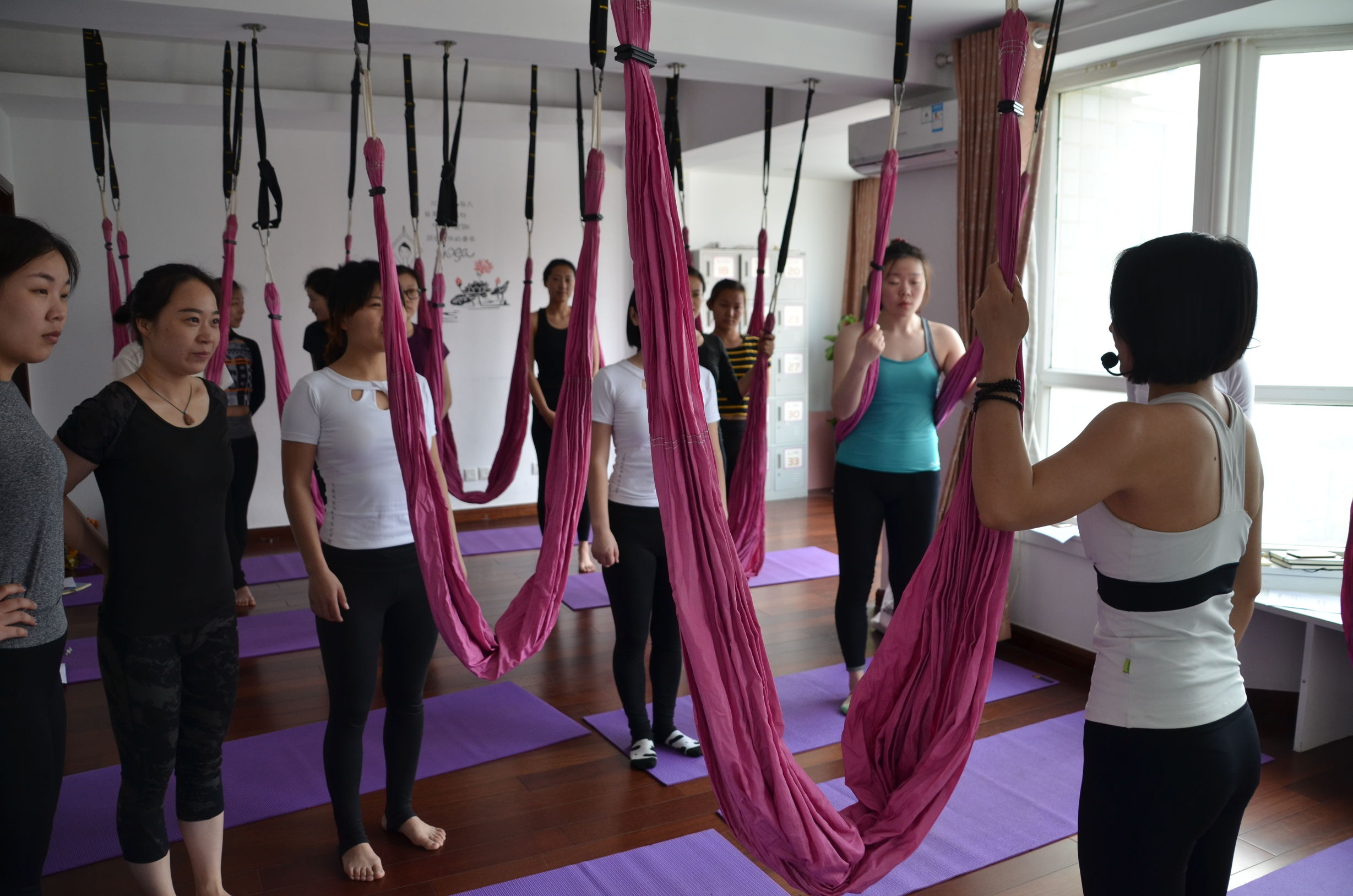 空中瑜伽真正的魅力你感觉到了吗,空中瑜伽有什么美感