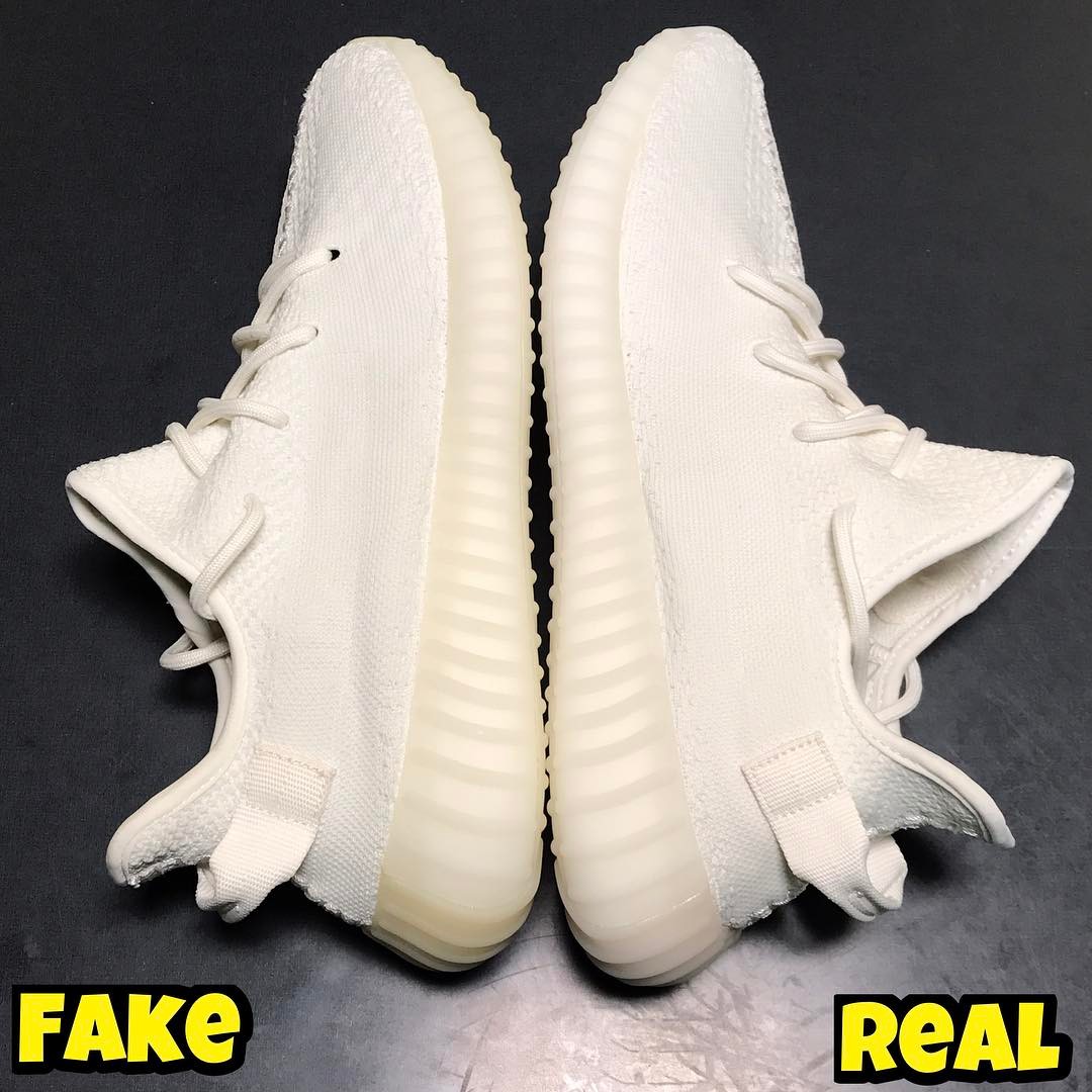 真假yeezy350灰色对比,yeezy350boostv2怎么鉴别真假