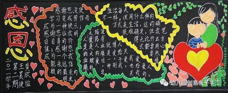感恩母亲节黑板报简单又漂亮,母亲节母爱的黑板报