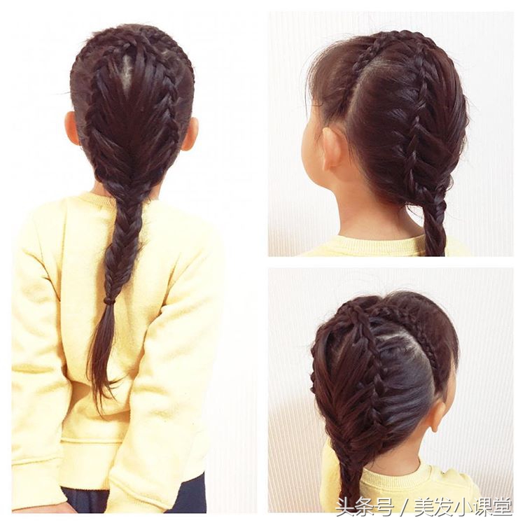 适合戴皇冠的儿童编发简单漂亮,儿童编发小视频3-5岁简单