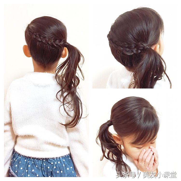 适合戴皇冠的儿童编发简单漂亮,儿童编发小视频3-5岁简单