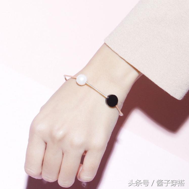 ins小众冷淡风不掉色钛钢手镯,小众原创银手镯ins