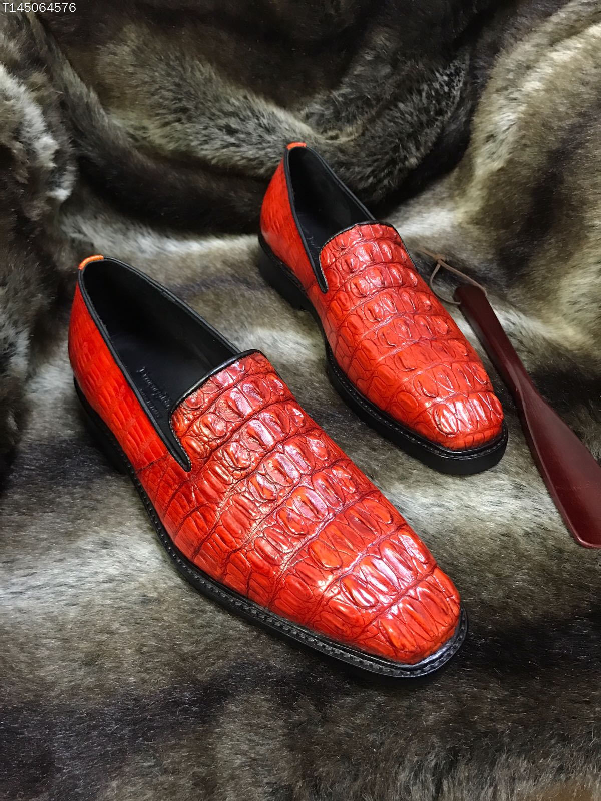 zegna杰尼亚牛津时尚皮鞋,zegna杰尼亚男士鳄鱼皮休闲鞋