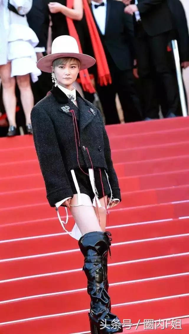 穿*旗国**,扮鸡精,没有范冰冰镇场的戛纳红毯今年来了多少妖魔鬼怪