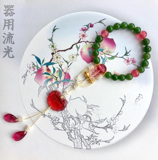 清宫十八子手串的小珍珠,清宫简易造型的教程