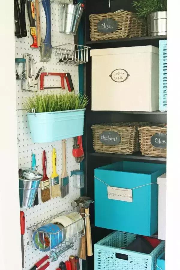 原木洞洞板餐边柜收纳置物架,洞洞板厨房墙面收纳好物推荐