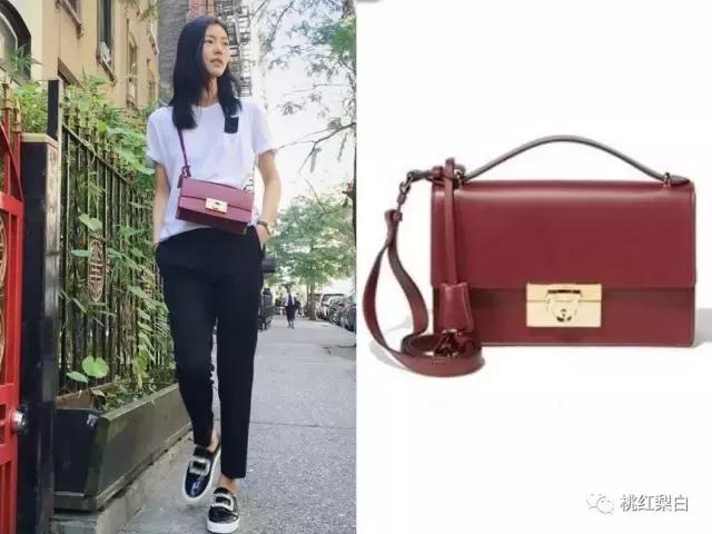 刘雯背的水桶包,刘雯旅行背的包
