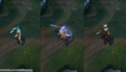 LOL锐雯三大皮肤评测,天使之刃QA竟是最强