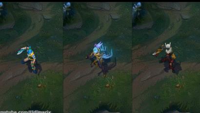 LOL锐雯三大皮肤评测,天使之刃QA竟是最强