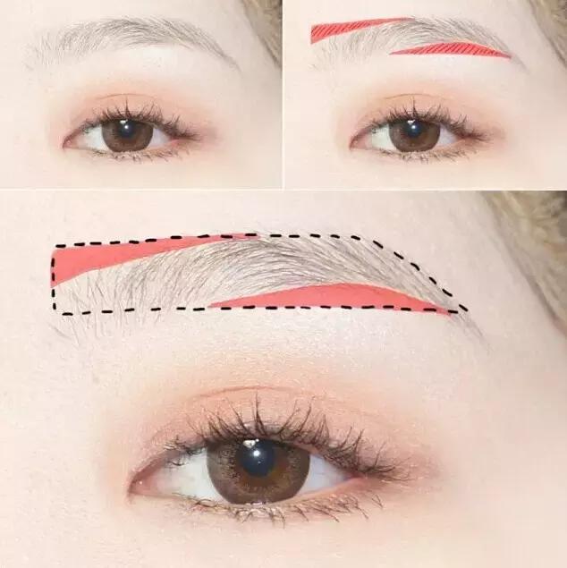 眉毛浅画法教程,眉毛淡化妆步骤
