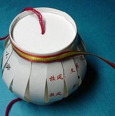 正月十五五彩花灯手工制作,手工纸杯制作花灯幼儿园废物利用