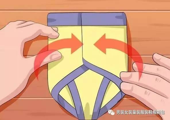 男士平角裤怎么叠最好,男裤正规叠法