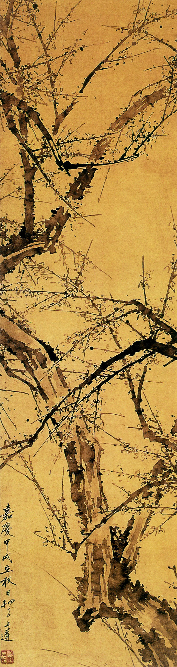 有关梅兰竹菊的中国国画作品,国画梅兰竹菊