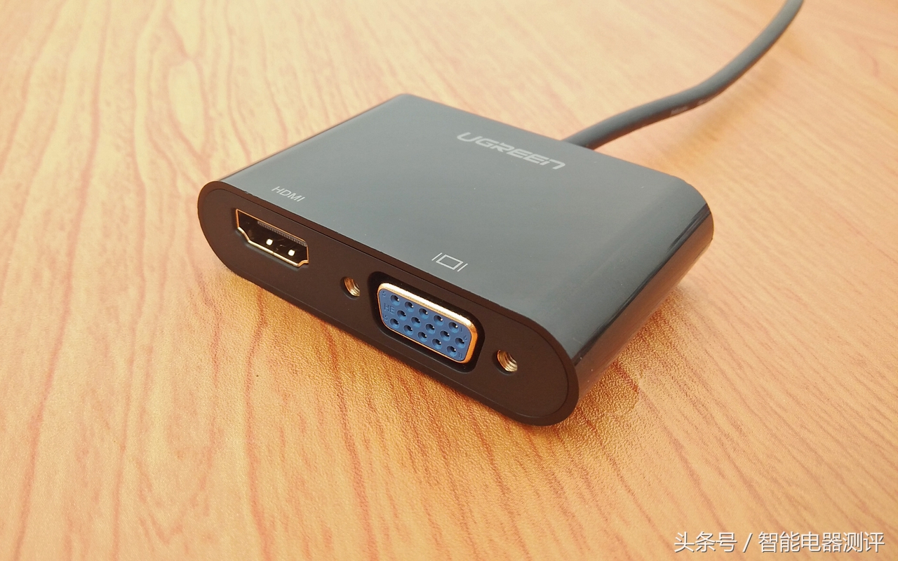 绿联hdmi转vga手机连显示器,闲置的显示器变成智能电视