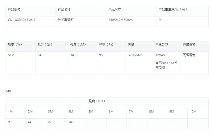 可随身携带的南光CN-LUXPAD43超薄摄影灯