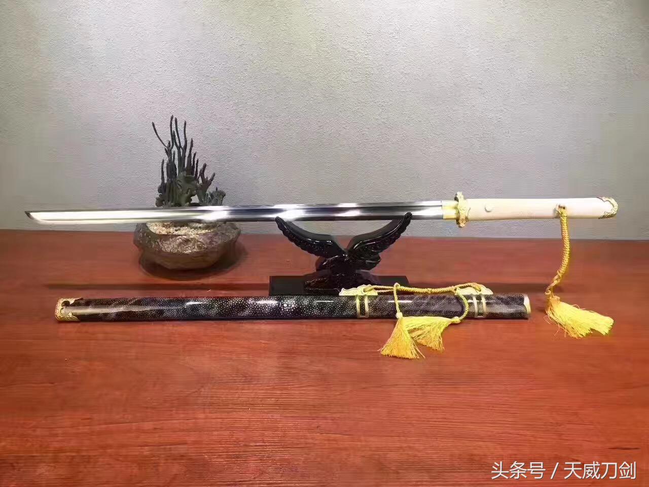 刀剑木质武士刀,正宗龙泉唐刀实木刀柄刀鞘