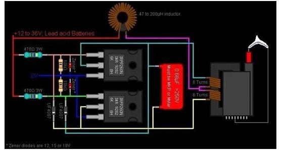 自制特斯拉线圈制作方法,教你制作一台特斯拉线圈