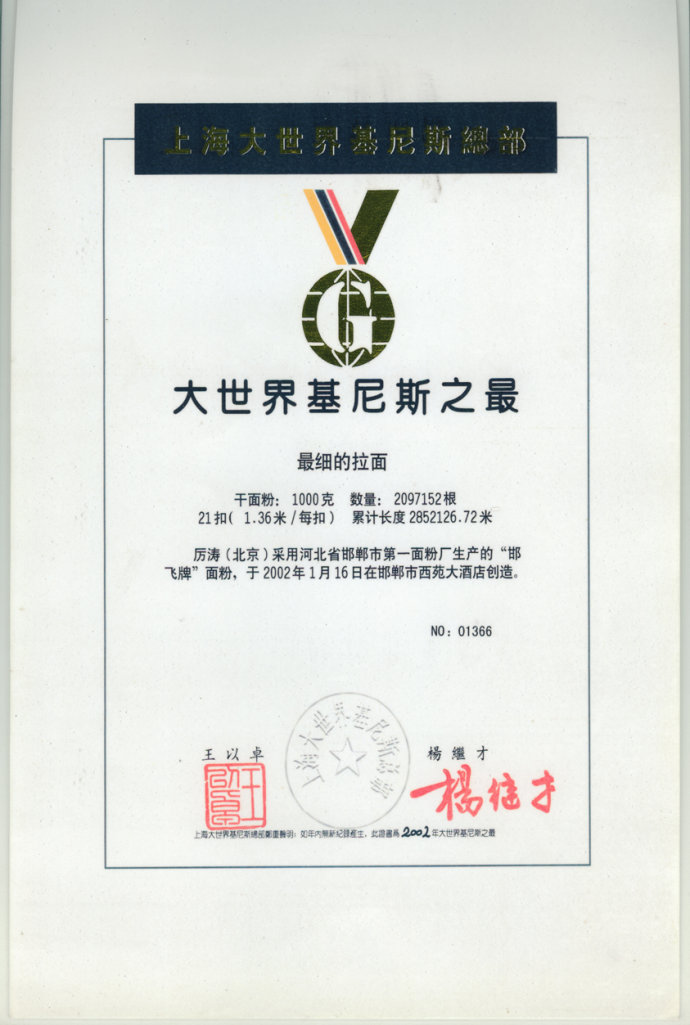 邯郸纪录,邯郸一千米纪录