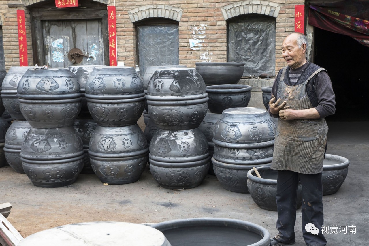 沁阳黑陶瓦缸,沁阳黑陶杯