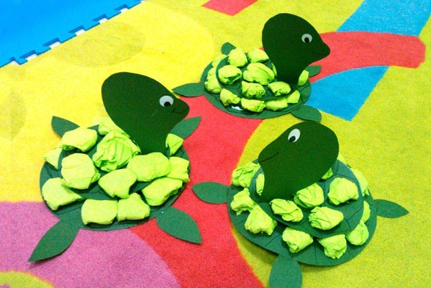 怎么用一个塑料瓶给小乌龟做家,幼儿用鸡蛋盒制作手工小乌龟教程