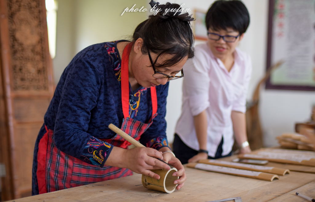 木雕石雕见得多了，竹雕你有没有亲身感受一下？