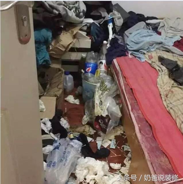 新房出租一年，租客用饮料瓶装尿，卧室变成公厕，收房气得浑身发抖！