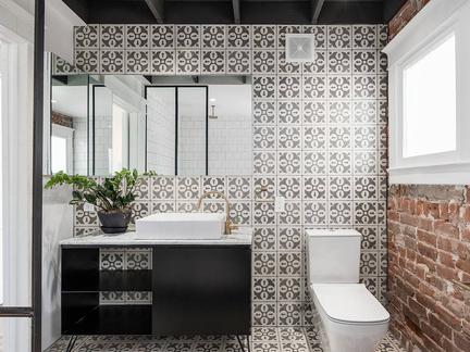 图案不同的花砖优缺点,白色砖和花砖贴出来的效果