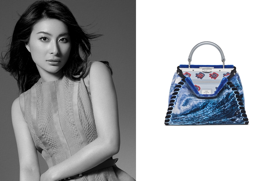 名人眼中的Peekaboo手袋！芬迪携杨颖、刘雯推动慈善拍卖活动