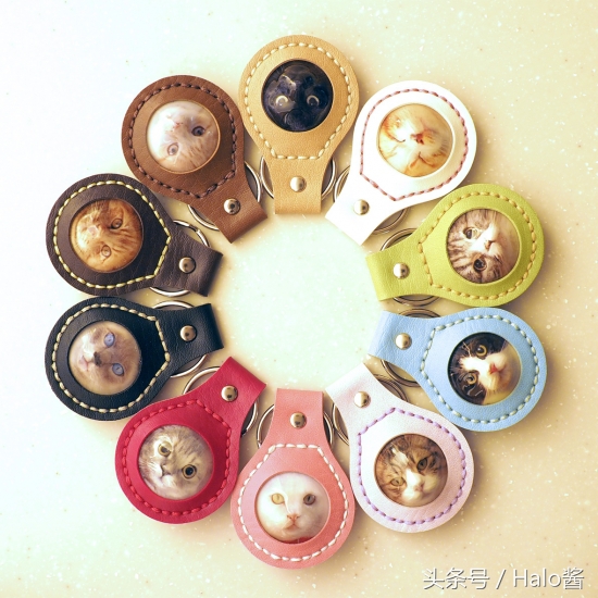 可爱猫咪钥匙扣宠物挂件,小宠物猫咪钥匙扣diy