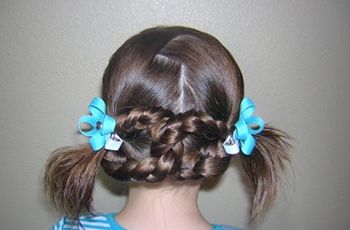 儿童扎发简单漂亮6-10岁长发,7-12岁儿童盘头扎法简单又好看