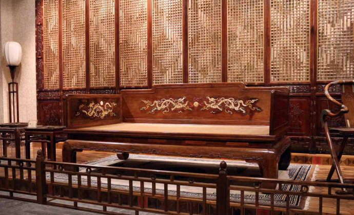 明式家具罗汉床款式,五屏风罗汉床和七屏风罗汉床