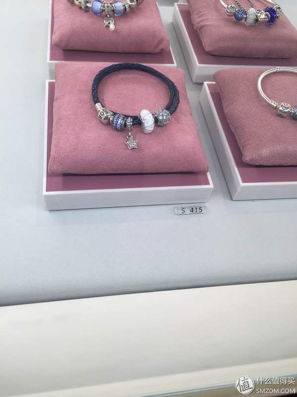 pandora镂空心形粉色串饰,pandora首饰是纯银