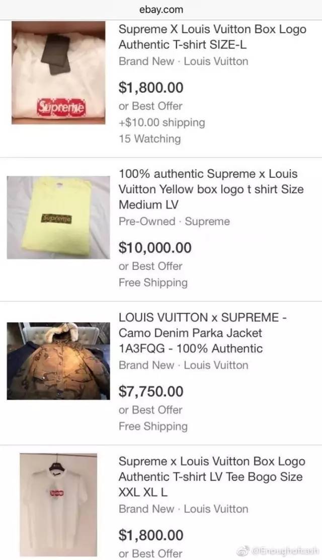 一件帽衫多少钱合适,2017supremelv联名卫衣