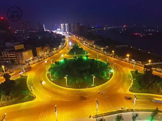 揭阳揭阳楼航拍,揭阳文化中心