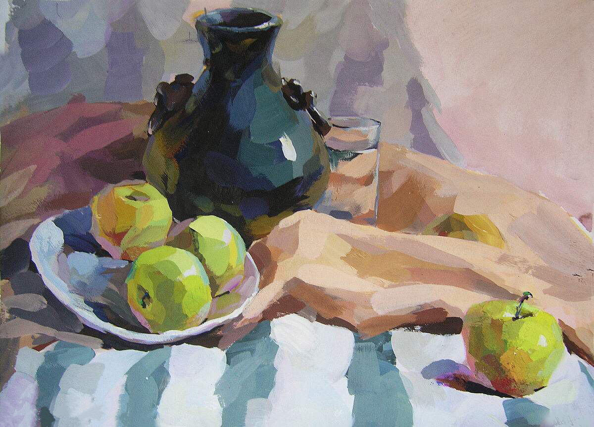 画水粉画需要哪些工具,水粉画零基础如何用工具