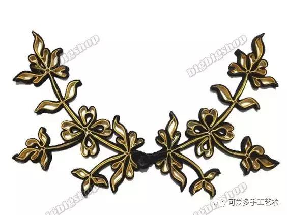 手工盘扣最简单版,用布做盘扣慢动作教程