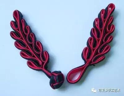 手工盘扣最简单版,用布做盘扣慢动作教程