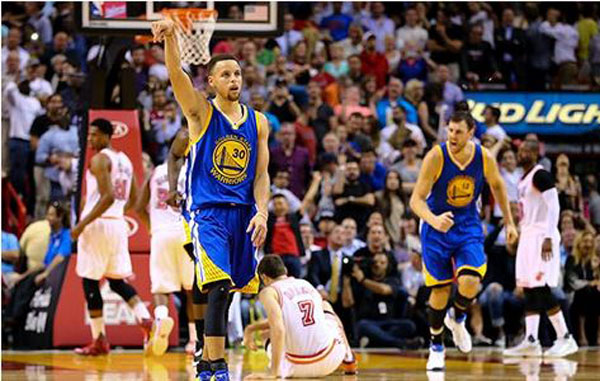 勇士库里和掘金,勇士库里对国王