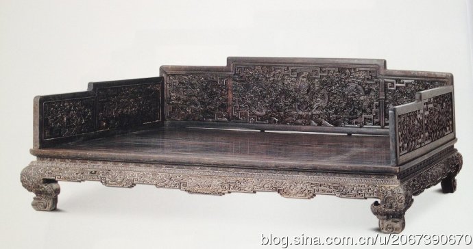 明式家具罗汉床款式,五屏风罗汉床和七屏风罗汉床