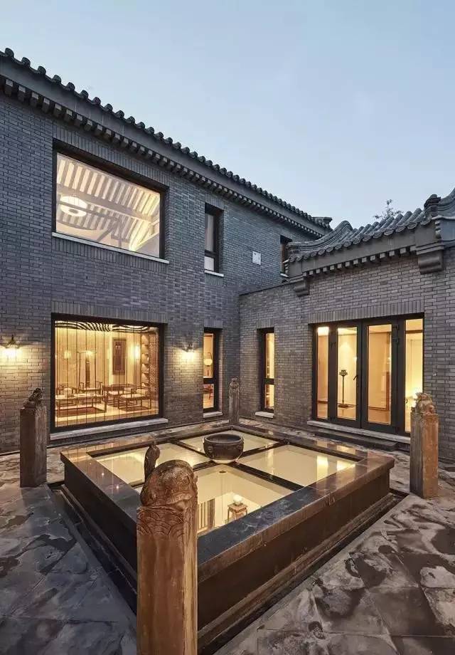 118平米中式三层四合院设计图,轻钢别墅新中式四合院